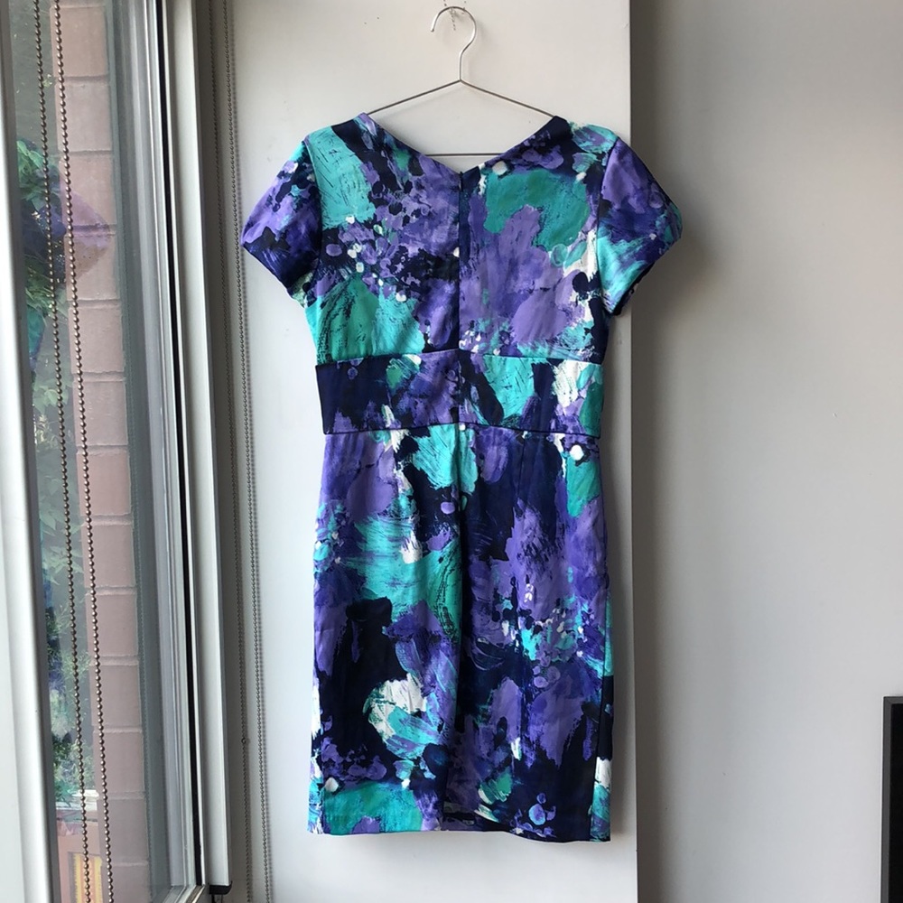Rabbit Rabbit Rabbit Abstract Floral Fitted Waist Cocktail Dress! - Picture 6 of 10